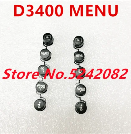 1 шт. Новая задняя крышка в сборе, резиновая кнопка для замены для Nikon D3400 SLR Camera part