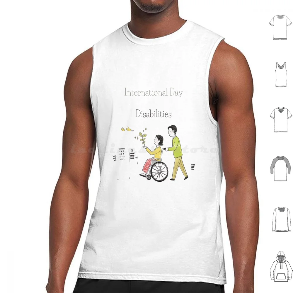 

International Day Of Persons With Disabilities Tank Tops Print Cotton Canadian Canada Canadian Flag Maple Leaf Flag