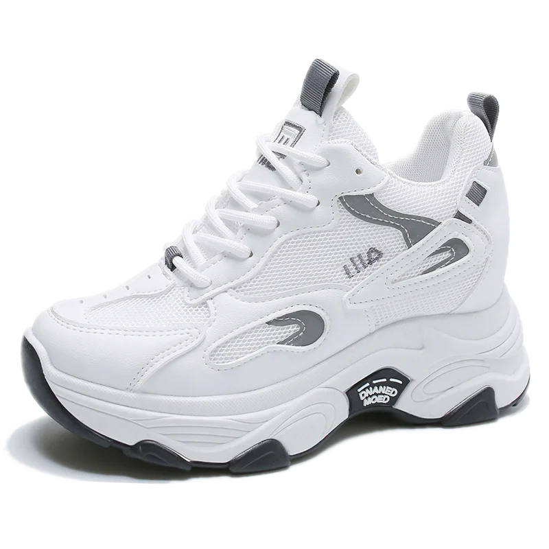 2023 New Girls' Summer Fashion Casual Shoe Platform Shoe Breathable Mesh Zapatillas Mujer Student Outdoor Sports Shoe Patch