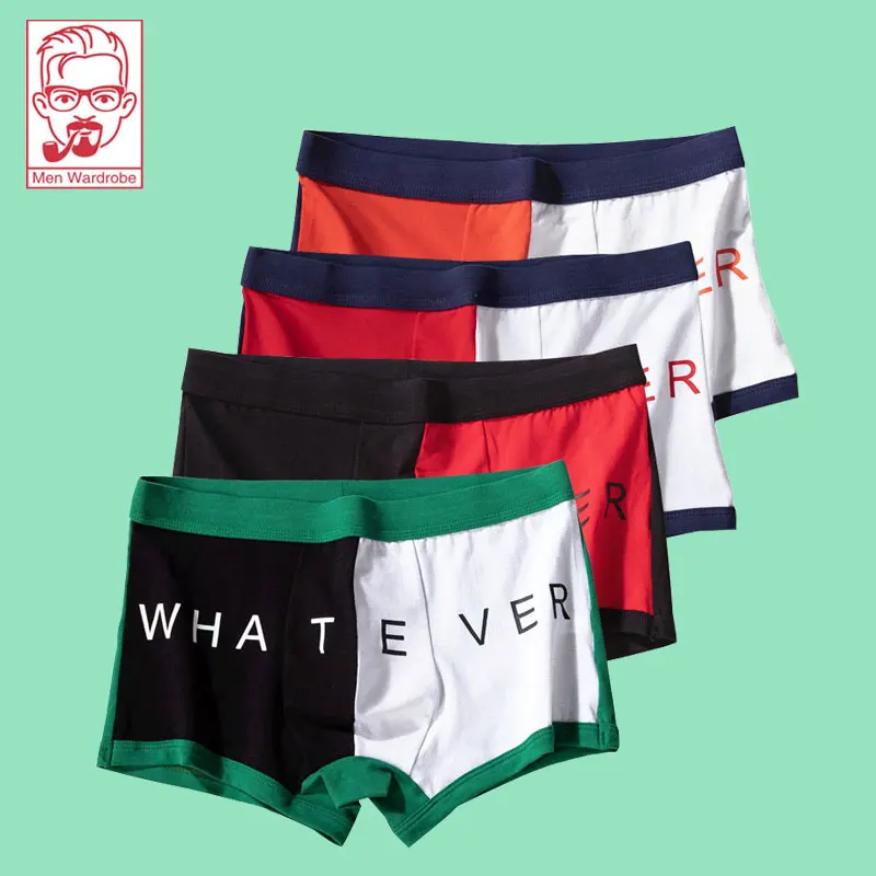 

New Men's Underwear Cotton Boxers Fashion Men's Sports Breathable And Comfortable Spliced Boxers