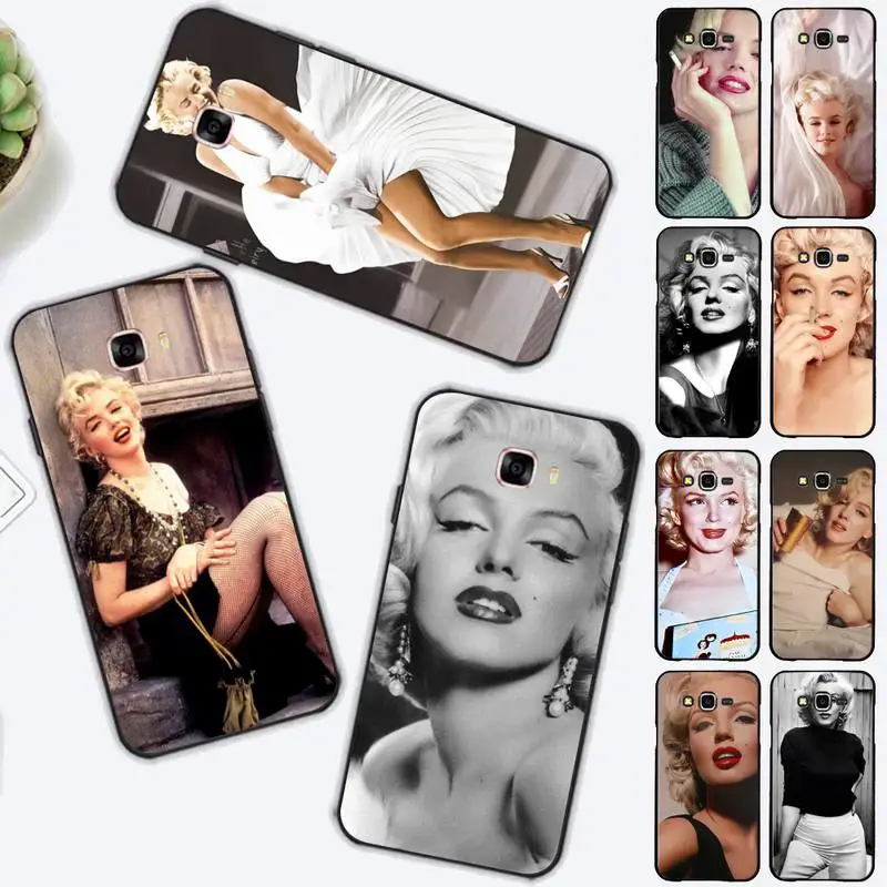 

Marilyn Monroe Phone Case for Samsung J 2 3 4 5 6 7 8 prime plus 2018 2017 2016 core