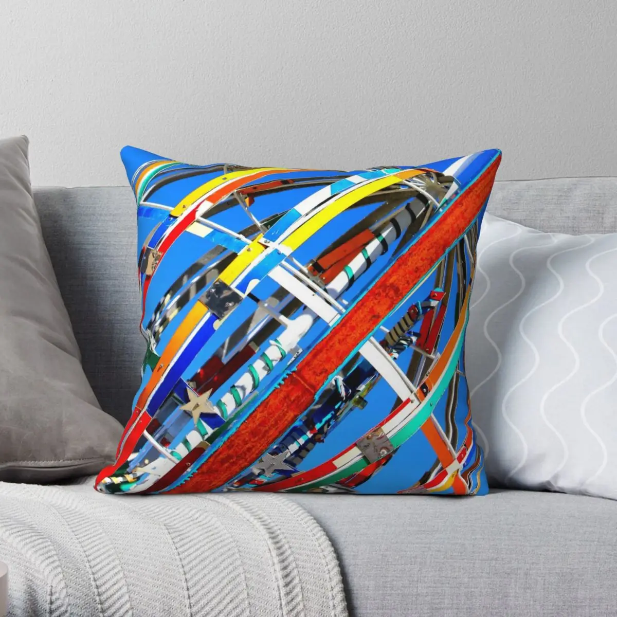 

Whirligig Top 4 Pillowcase Polyester Linen Velvet Pattern Zip Decor Throw Pillow Case Sofa Seater Cushion Cover 45x45
