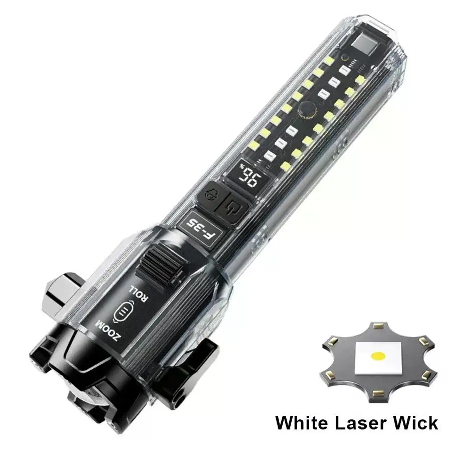 Мощный фонарик E2 EDC двойной задний перезаряжаемый тактический фонарь со