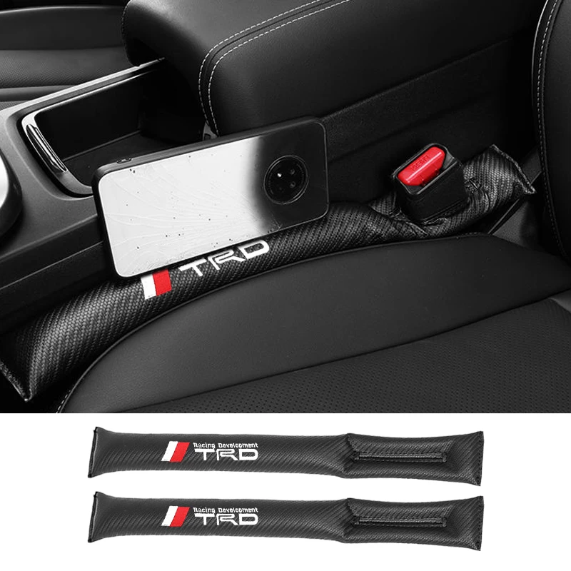 

1/2PCS Car Seat Gap Filler Gap Plug Leak-Proof Pads For TRD VIOS Avensis Auris Hilux Corolla Camry RAV4 Car Interior Accessories
