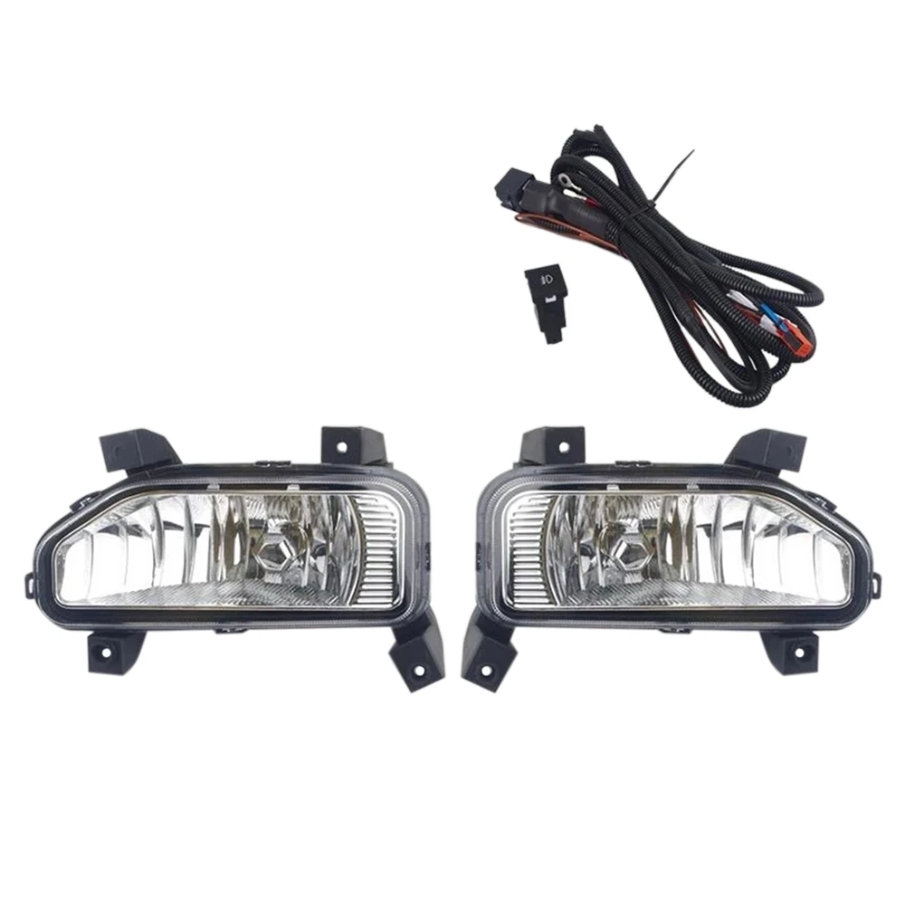 

1Pair Car Front Bumper Fog Lights Driving Lamp Foglight with Wiring Harness for Chevrolet N400 Wuling HONGGUANG V 2020+