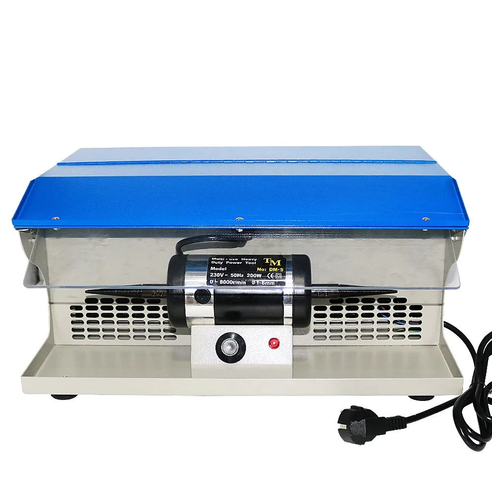 DM-5 Gold Silver Metal Polishing Machine With Dust Collector Mini Grinding Motor Bench Grinder Jewelry Polisher Rotary Tool