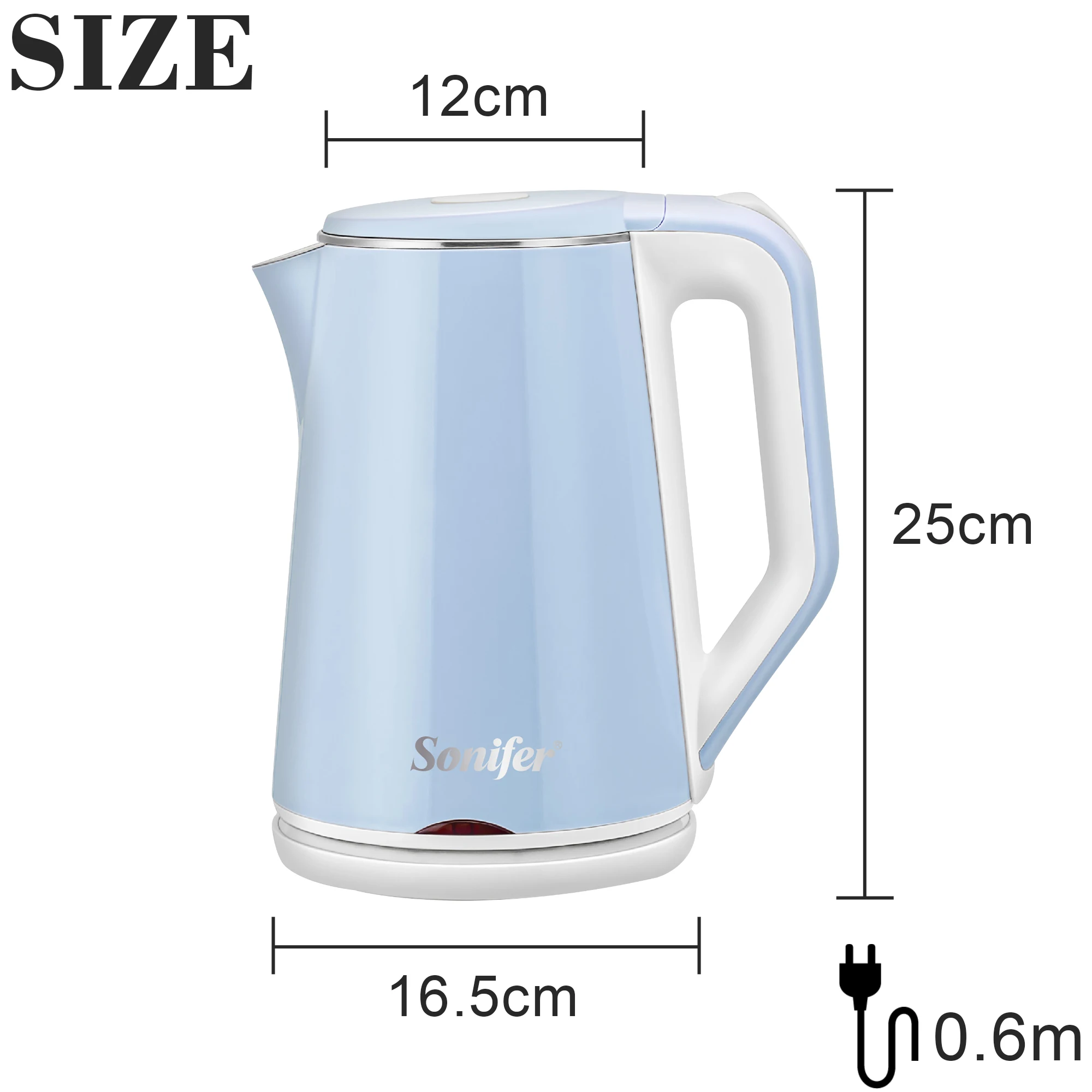 Sonifer 1.8L Electric Kettle Stainless Steel Kitchen Appliances Smart Kettle Whistle Kettle Samovar Tea Thermo Pot Gift SF2076 images - 6