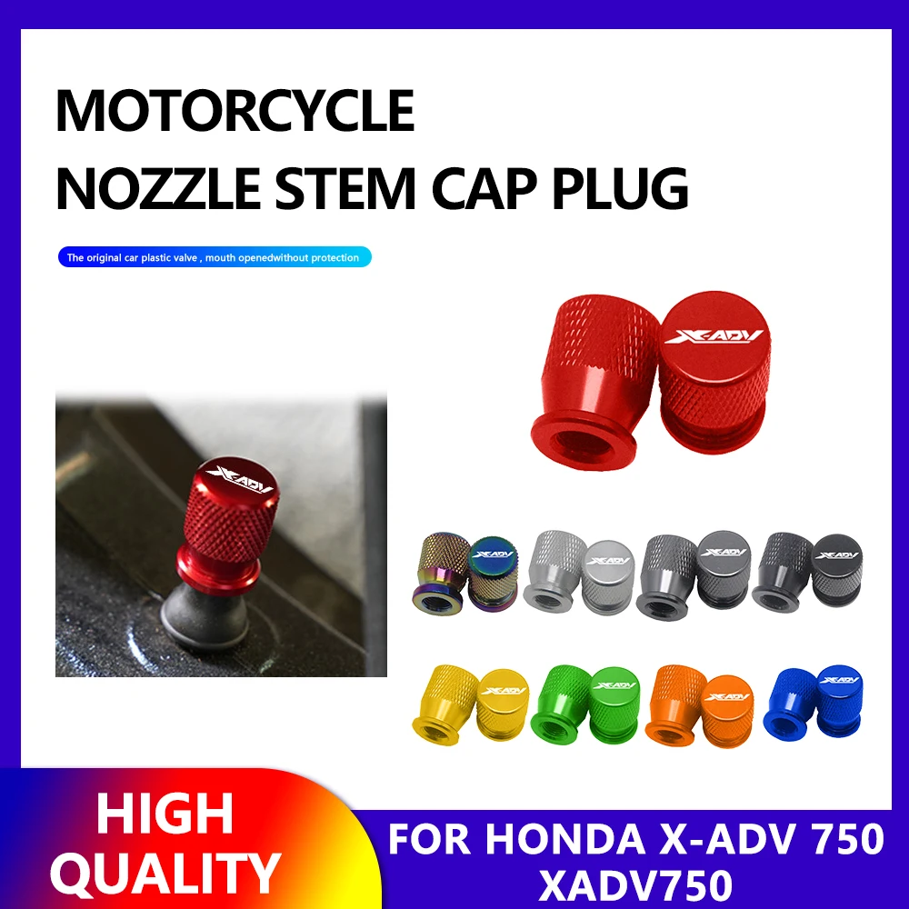 

For Honda X ADV 750 XADV X-ADV Motorcycle Tire Valve Air Port Stem Cover Caps Plug CNC Aluminum Accessorie