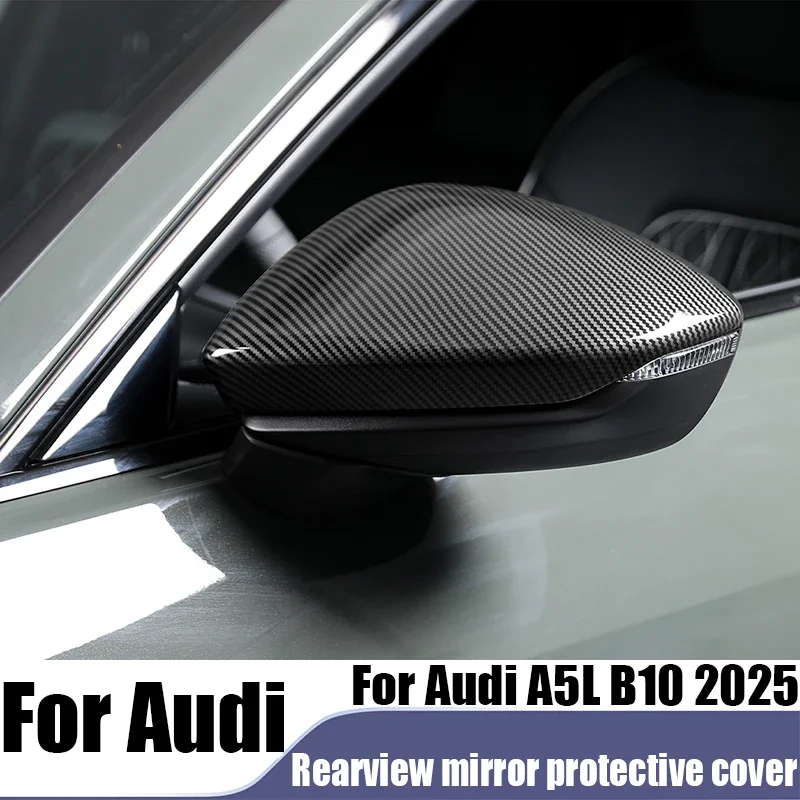 Фото Для Audi A5L B10 2025 модифицированная защитная накладка на зеркало заднего вида из ABS-пластика, аксессуары для тюнинга автомобиля, устойчивые к царапинам. №1