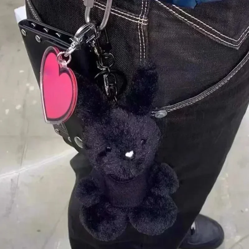 Черный кролик плюшевая подвесная сумка брелок аниме периферийная экшн-фигурка