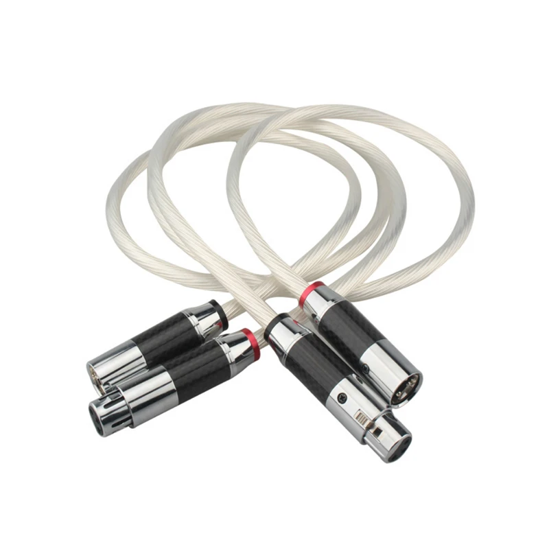 

Посеребренный кабель 5N OCC XLR из углеродного волокна