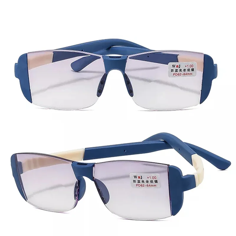 

Anti Blue Light Reading Glasses Ultralight Detachable Near Far Presbyopia Glasses Anti Fatigue Glasses for Men