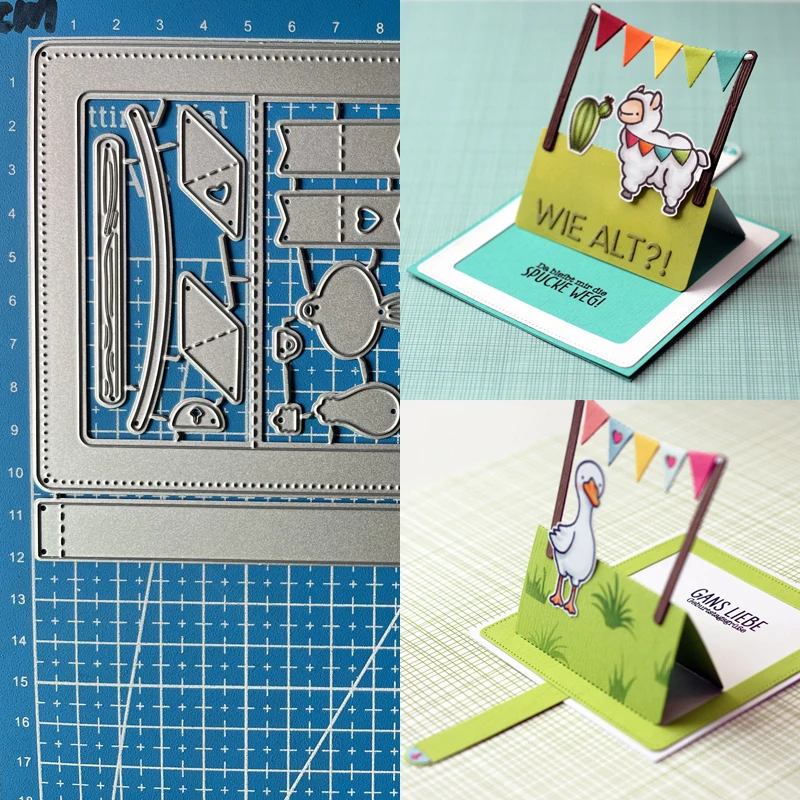 

Lucky Goddess Metal Cutting Dies Pop-up slider "Party" Diy Scrapbooking Photo Album Decorative Embossing Paper Card Crafts
