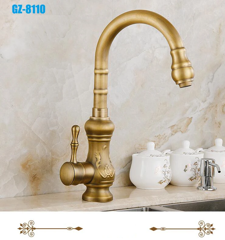 

BECOLA Античный бронзовый смеситель для кухни