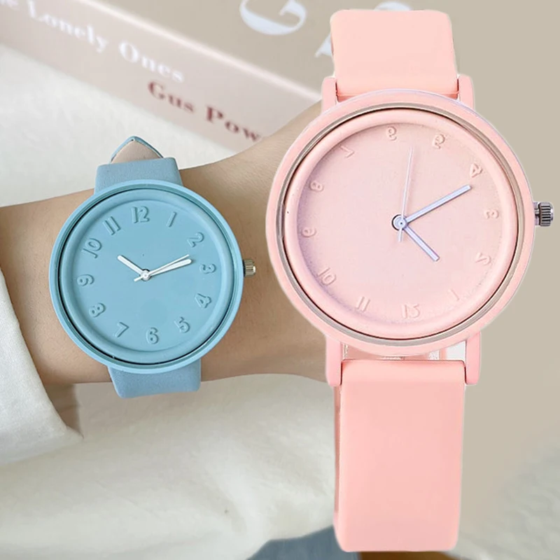 

Ins Solid Women's Watches Brand Sport Style Fashion Ladies Watch Leather Watch Female Girls Quartz Wristwatch Montre Reloj Mujer