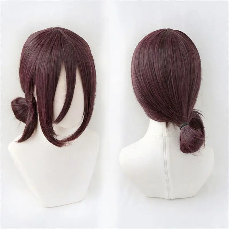 

Reze Cosplay Wig Anime Chainsaw Man Purple Brown Mixed Color Ponytail Hair Pelucas Halloween Carnival Party Costume Role Play