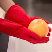 1pair latex cleaning gloves dishwashing cleaning gloves scrubber dish washing sponge rubber gloves cleaning tools