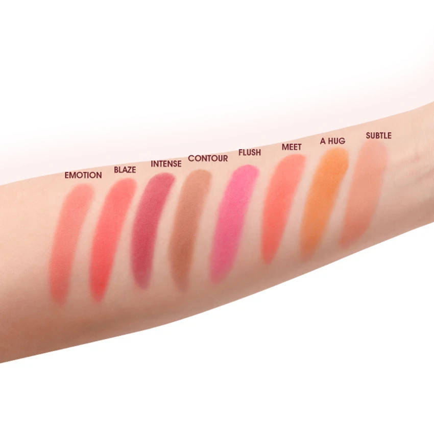 

IMAGIC 8 Colors Matte Face Cheek Contour Blusher Makeup Palette High Pigmented Long Lasting Waterproof Sweatproof Natural Makeup
