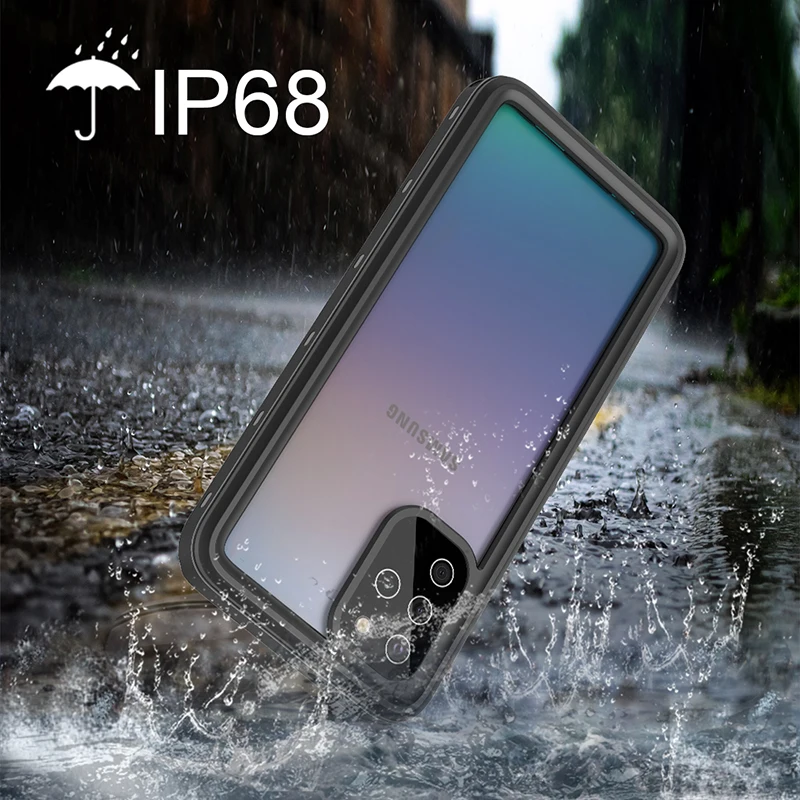 

A51 IP68 Waterproof Phone Case For Samsung Galaxy S21 S20 S20 Plus S20 Ultra S10 S9 Note 10 10+ 9 8 Shockproof Water proof Case