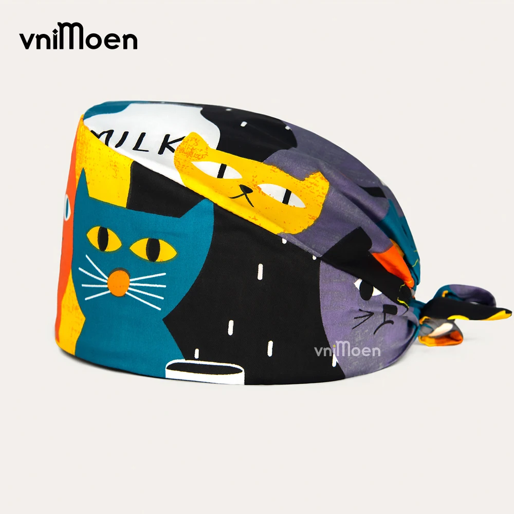 Мультяшный принт медицинская Операционная хирургическая Кепка унисекс клиника