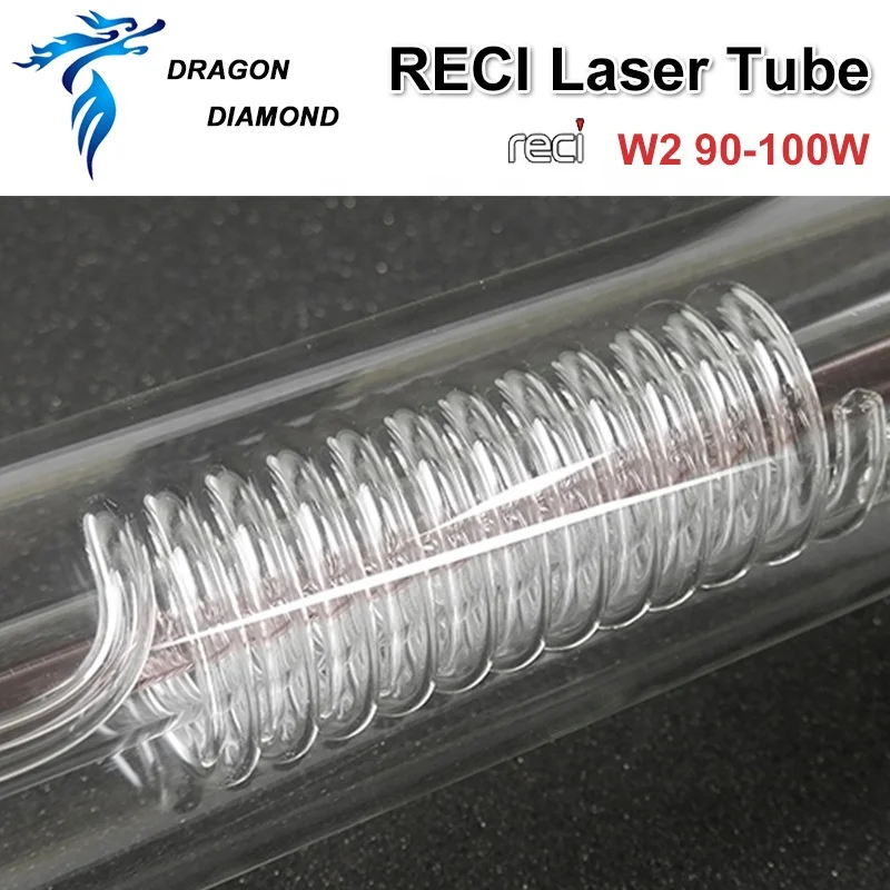 Фото Трубы Co2 Reci W1 W2 W4 W6 W8 мощностью 80 Вт, 100 Вт, 150 Вт для прецизионной резки и гравировки CO2 (модель 2026) №5