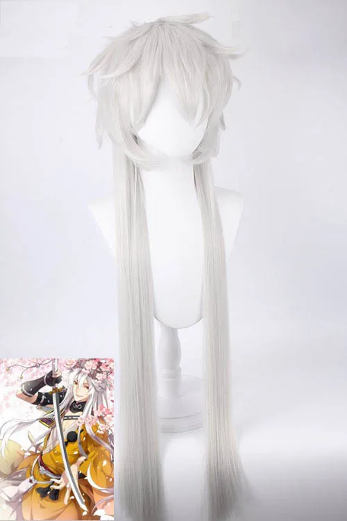 Anime 65CM Long Anime Kuroshitsuji Black Butler Undertaker Under taker Heat Resistant Hair Cosplay Costume Wig