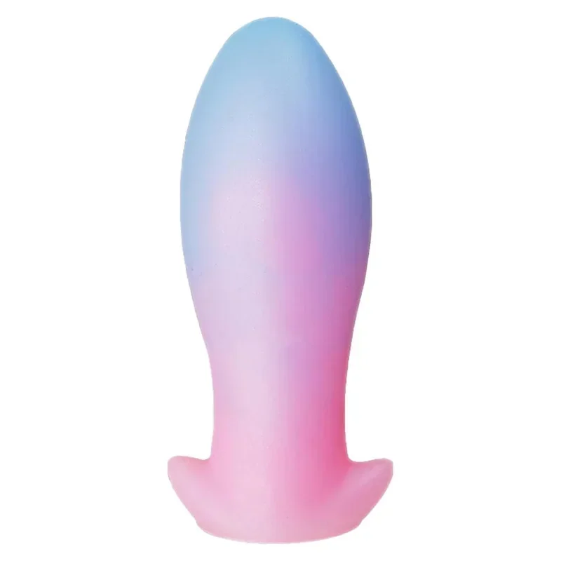 Светящаяся анальная пробка-супермягкая жидкая силиконовая пробка Большая