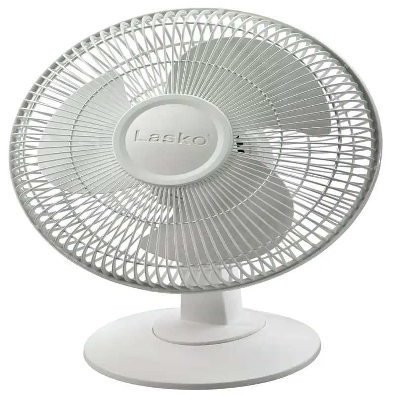 

3-Speed Oscillating Table Fan with Tilt-Back, 2012, White