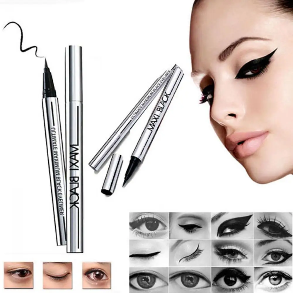

Liquid Cosmetic Beauty Waterproof Eyeliner Pencil Makeup Pen Extreme Black