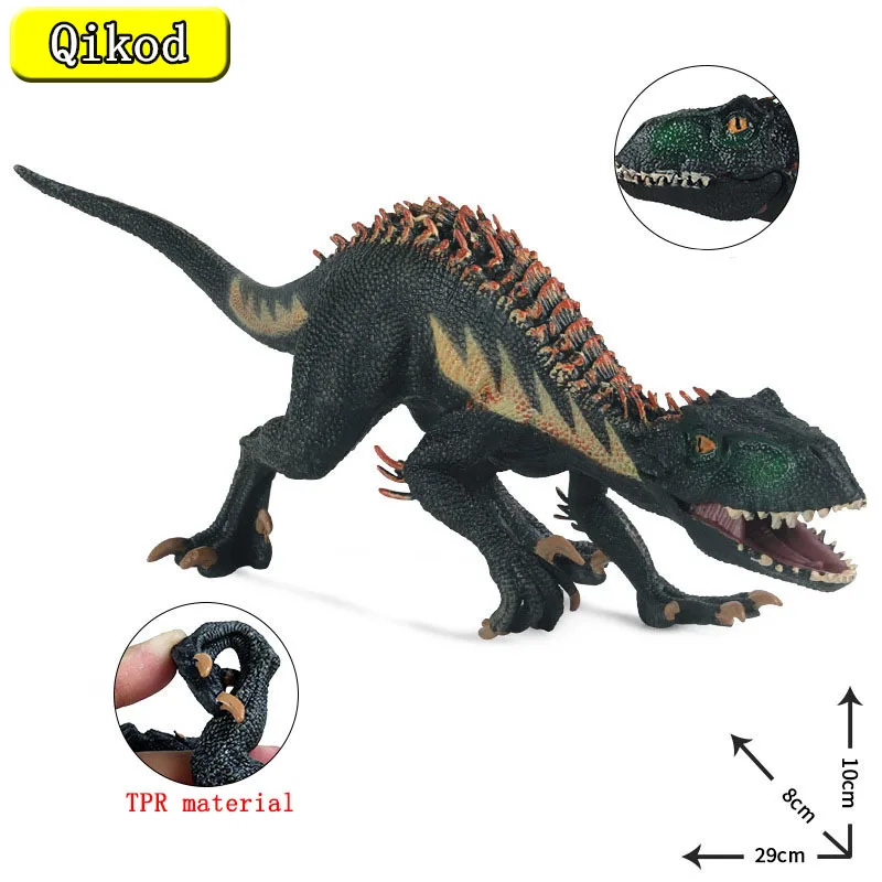 

New Simulation Jurassic Large Tyrannosaurus Raptor Dinosaur Model TPR Elastic Soft Plastic Static Ornaments