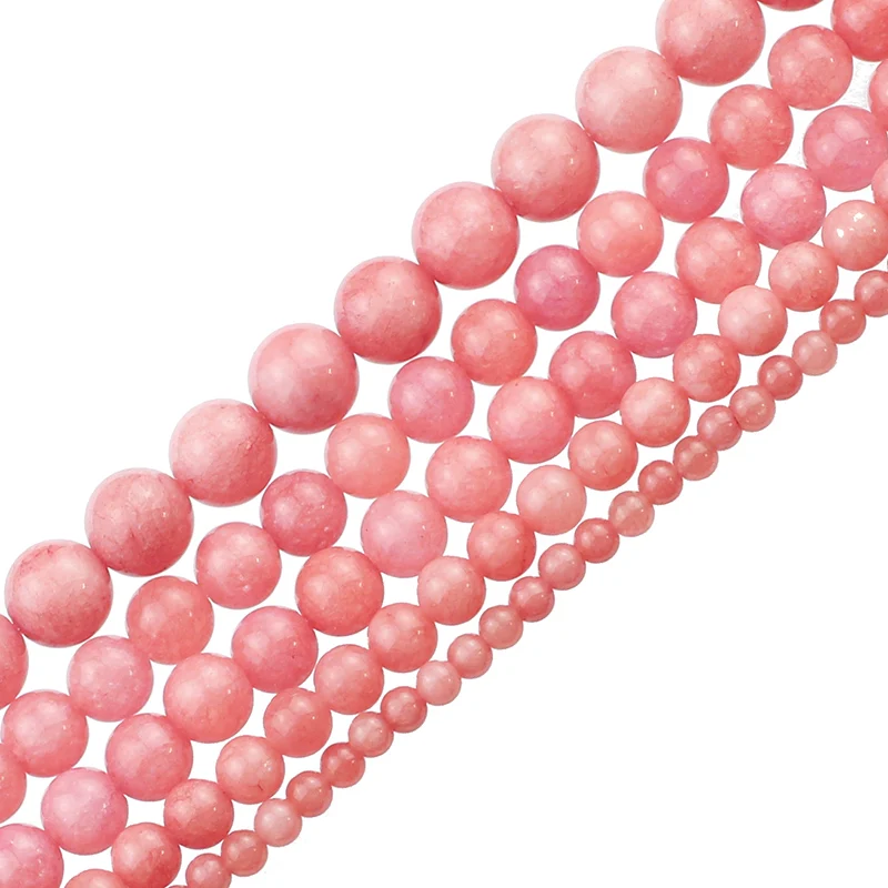 

Бусины круглые из натурального халцедона, 4/6/8/10 мм