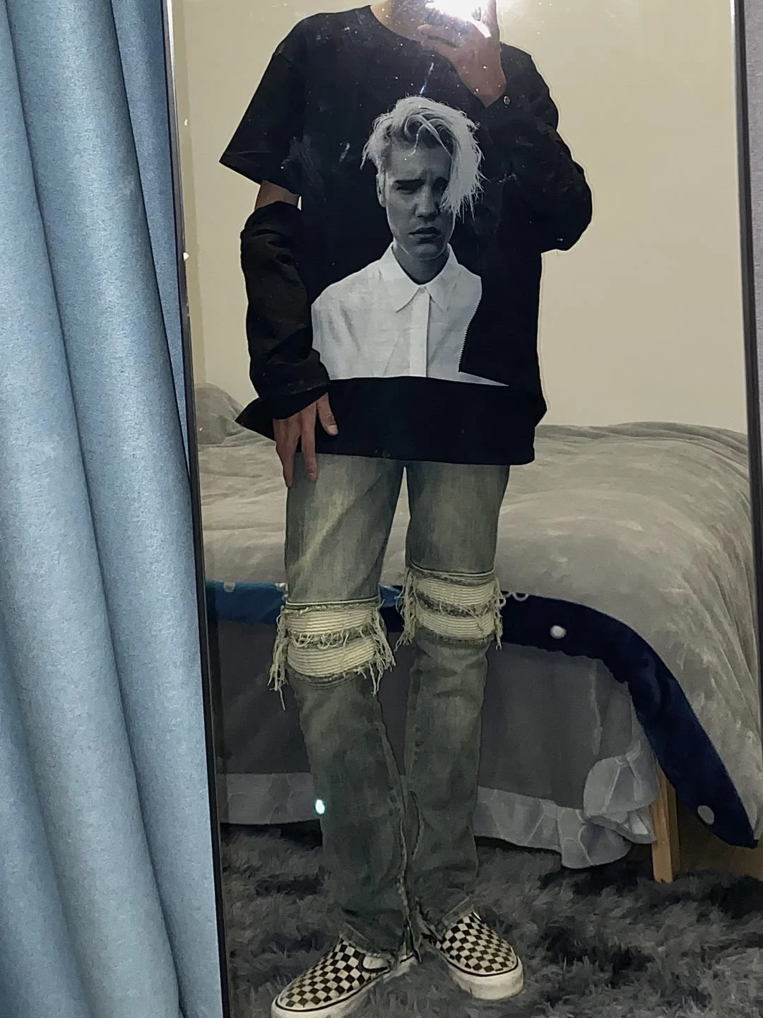 Men's Clothing Men Jeans High Street Ripped Retro Design Y2k Street Style Streetwear Korean Fashion Clothing Luxury Jeans Casual