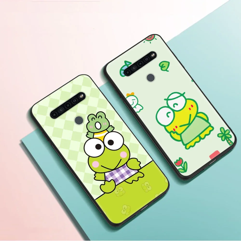 Черный Защитный чехол для VIVO Y12S Y12 Y17 Y21 Y21S Y31 Y31S Y52S Y36 Y76 Y76S Kerokero Keroppi