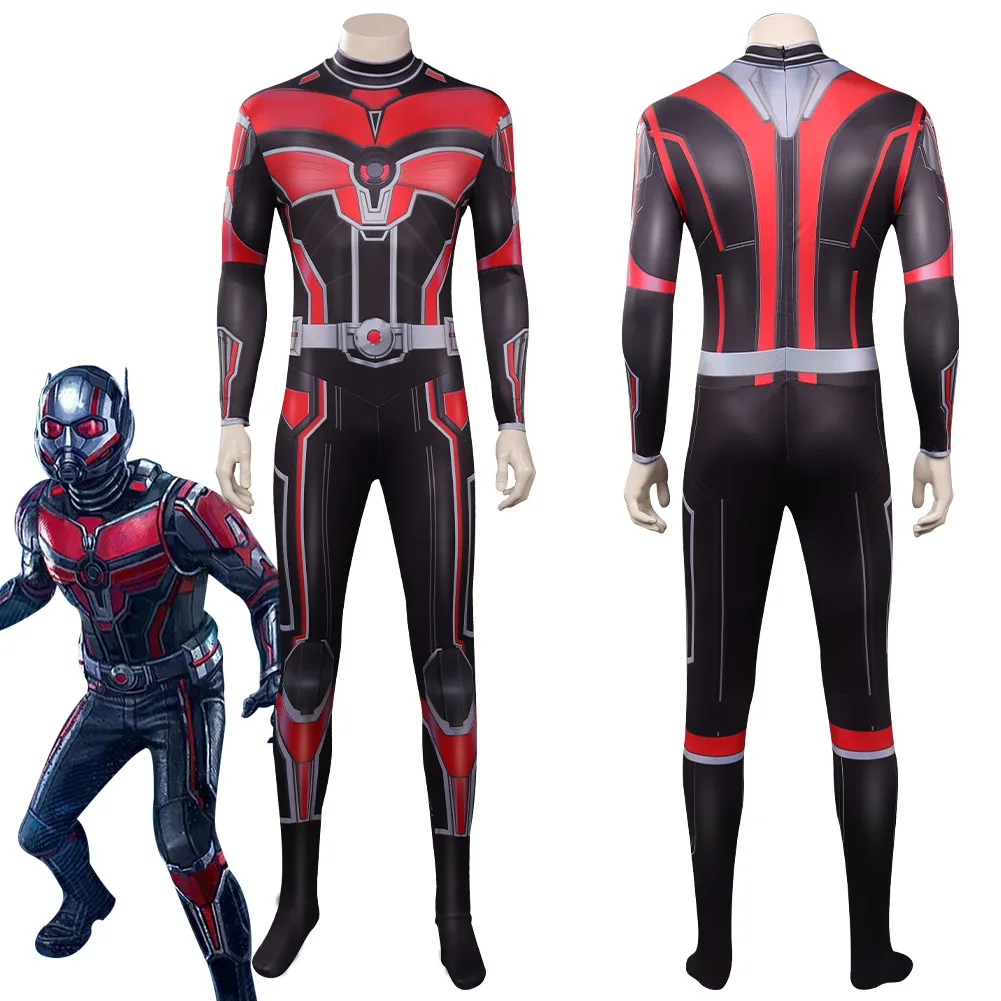 

Скотт Lang комбинезон из лайкры латексная маска Ant and the Wasp Quantumania Косплей Костюм Хэллоуин карнавал костюм ролевая игра