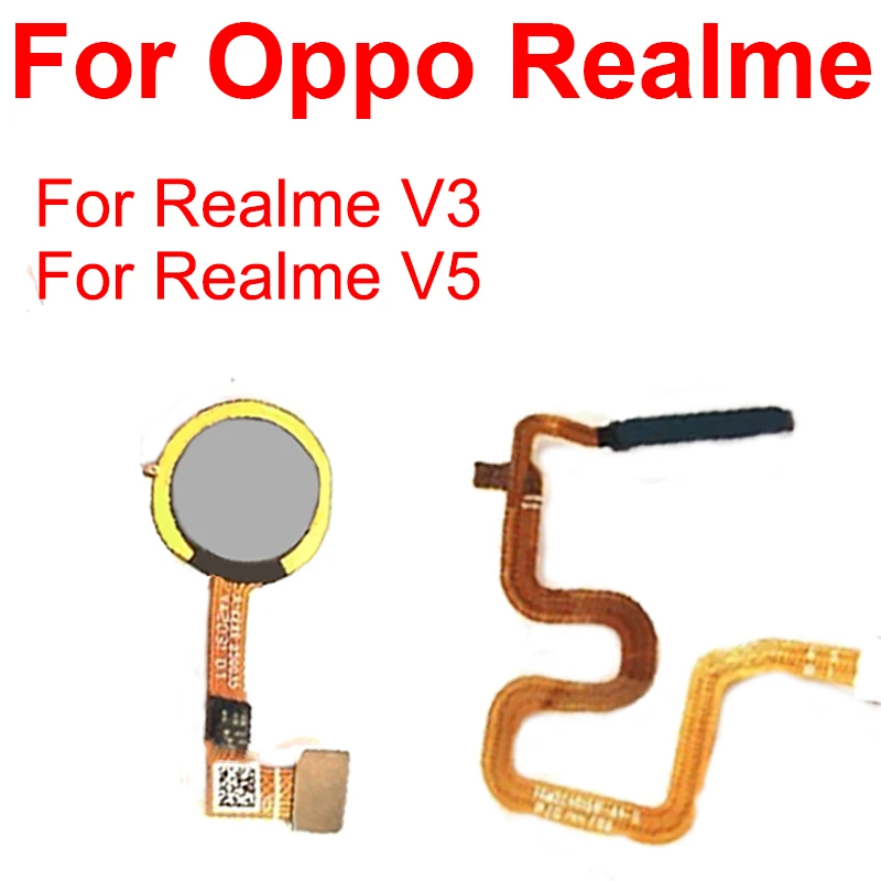 

Для OPPO Realme V3 V5 датчик отпечатков пальцев домашний ключ гибкий кабель сенсорный ID датчик отпечатков пальцев с кнопкой запасные части