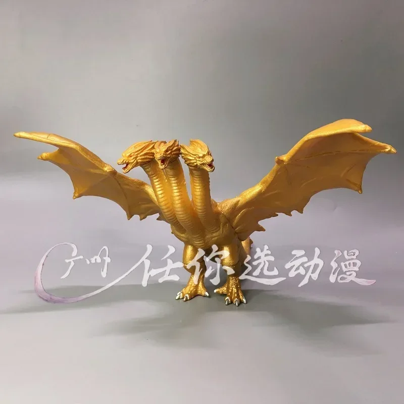 Фото Bandai 17 см Godzilla: King of the Monsters 3 Head King Ghidorah Dragon ПВХ Фигурка Коллекция игрушек №2