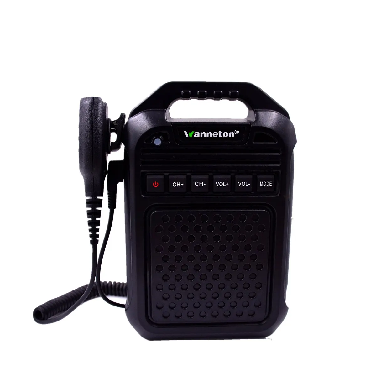 Wanneton KN666 Portable Loudspeaker Walkie Talkie UHF 16 Channel Bluetooth Speaker TF Slot Hospital Restaurant Radio Intercom