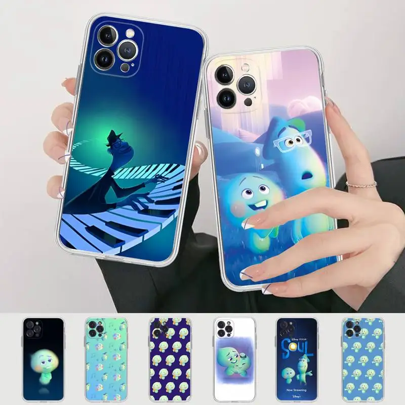 

Disney Soul Phone Case For iPhone 14 13 12 Mini 11 Pro XS Max X XR SE 6 7 8 Plus Soft Silicone Cover