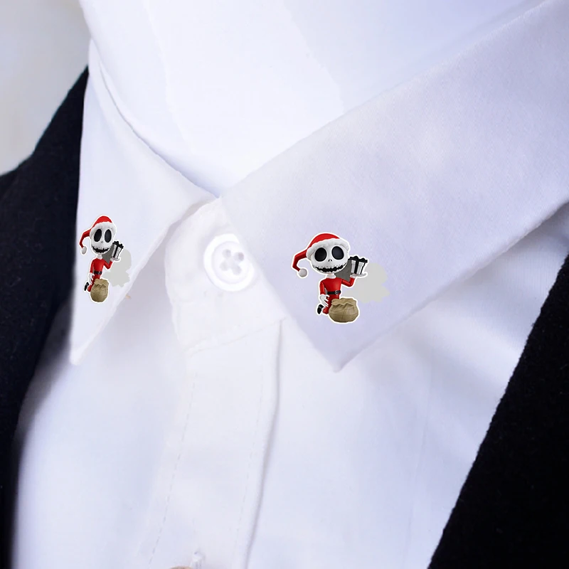 Акриловые заколки для лацканов Disney Jack Skellington and Салли эпоксидная смола Кошмар