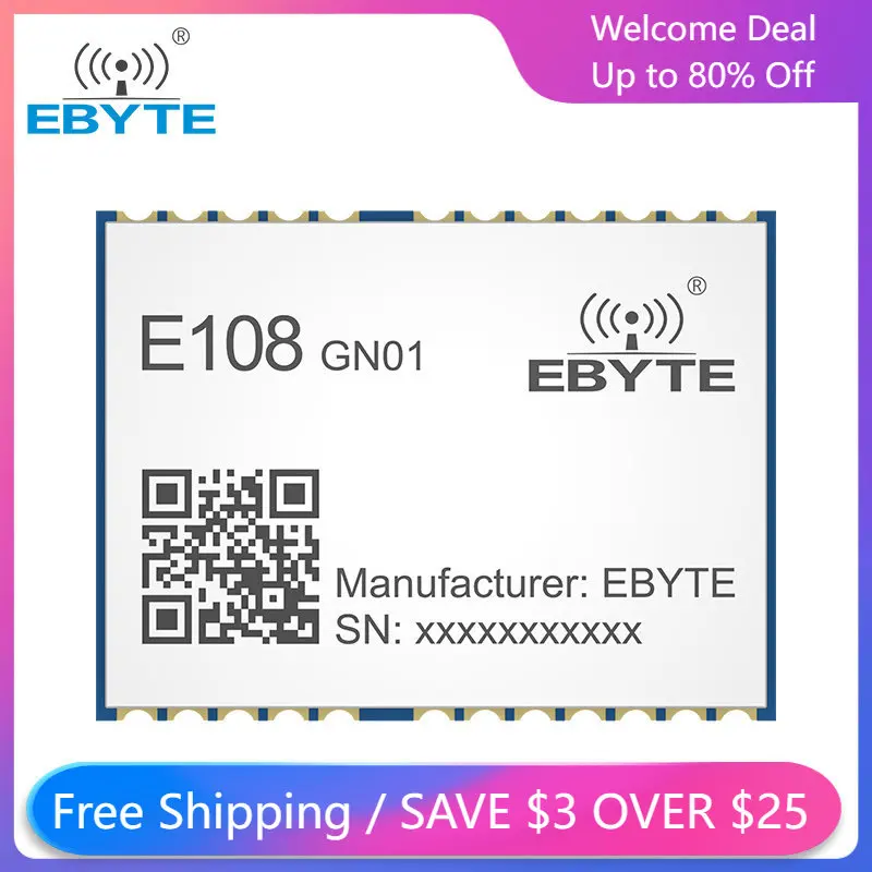 

GPS GLONASS BDS Tracker NMEA0183 V4.1 Gsm RTK Tracking Module E108-GN01 Multi-mode GNSS Satellite Positioning Navigation Module