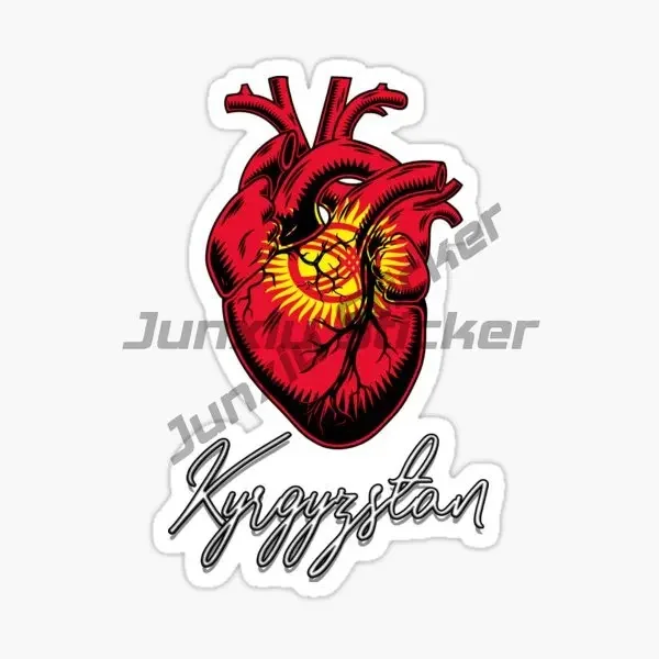 Модный дизайн индивидуальный стиль автомобиля флаг Киргизии наклейка