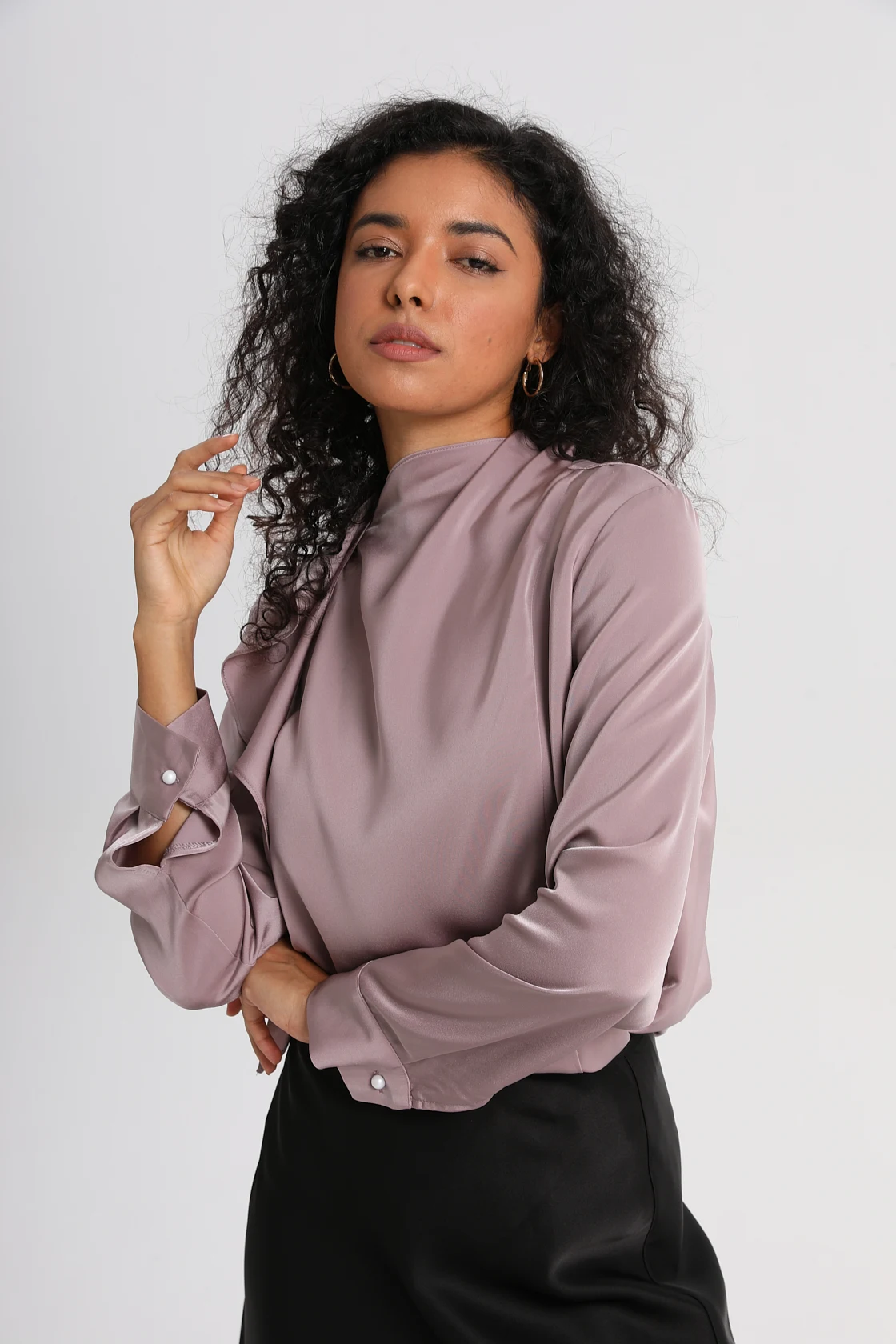 JHJN французские женские блузки элегантная рубашка в стиле ретро со шнуровкой и