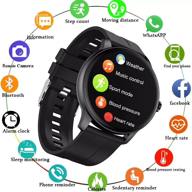 

2021 New Women Smart Watch Ladies Fashion Bluetooth Call Watch Heart Rate Blood Pressure Monitor Sport Waterproof Smartwatch Men