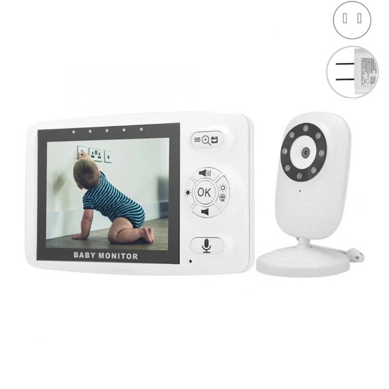 

Baby Monitor with Camera and Room Temperature Sensor 3.5Inch Display Night-Vision, Two-Way Talk 656ft Range