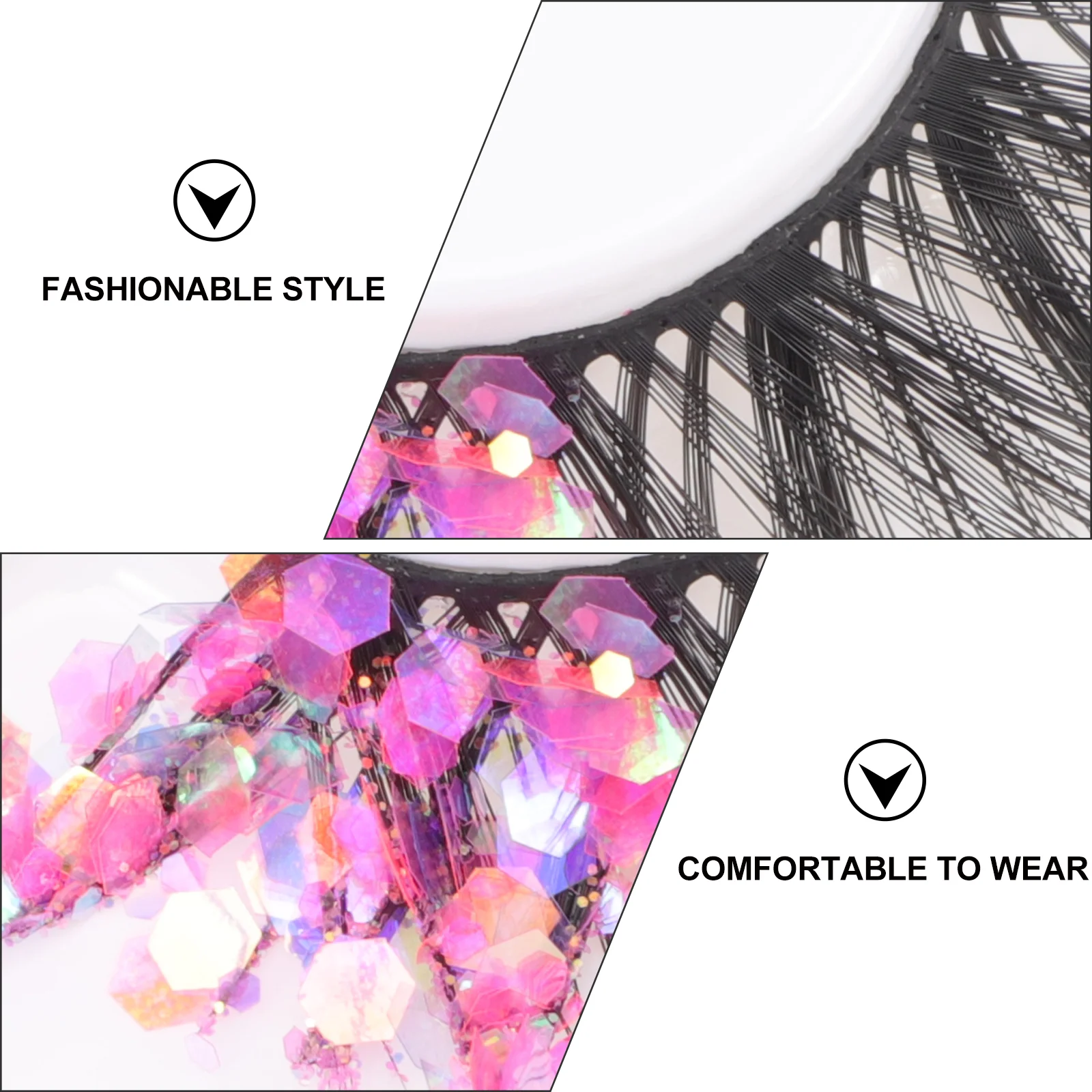 Pestañas Postizas Naturales накладные ресницы женские блестки Miss Greenenery Decor