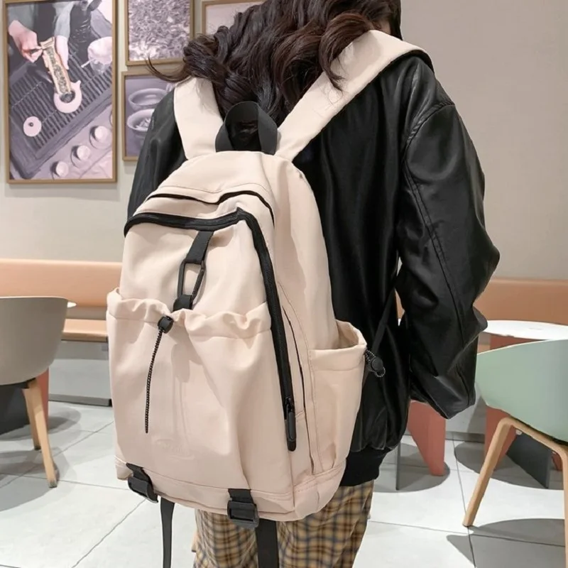 

New Simple and Casual Women's Backpack Small and Large Capacity Lightweight Nylon Commuter Travel Backpack
