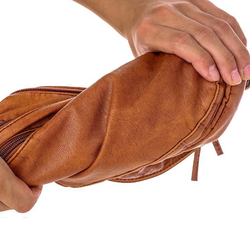 Multi-pockets Messenger Bag Casual High-capacity Zipper Open Mother Bag Vintage Fashion Tote Bags Shoulder Bags For Women Men