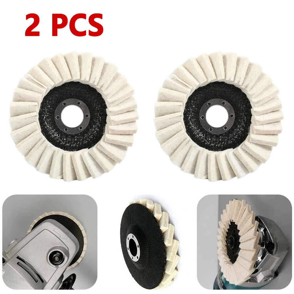 

115mm Polishing Wheels 4.5inch Flap Felt Louver Disc Angle Grinder Wool Buffing Wheel Metal Waxing Polishing Disc
