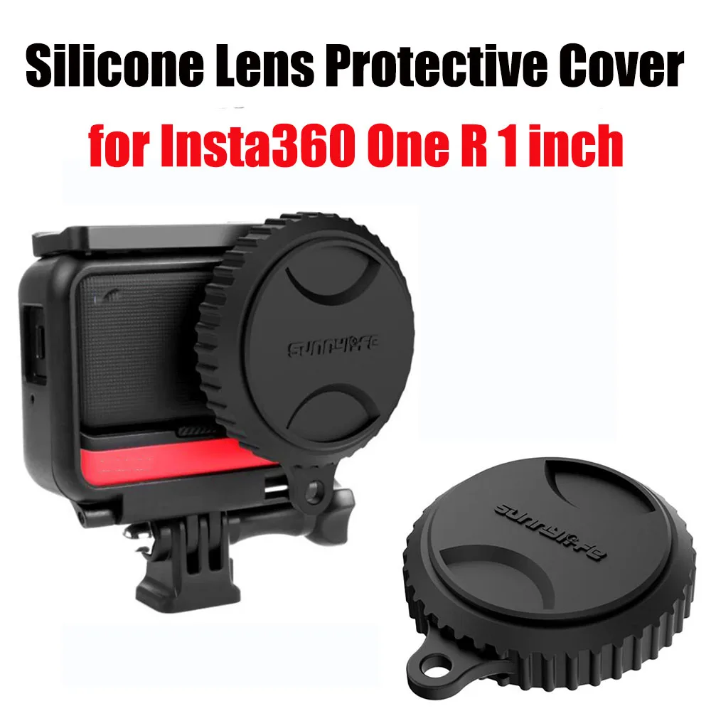 Silicone Lens Protective Cover for Insta360 One R 1 inch Wide Angle Action Practical Multi-functional Durable Camera Accessories