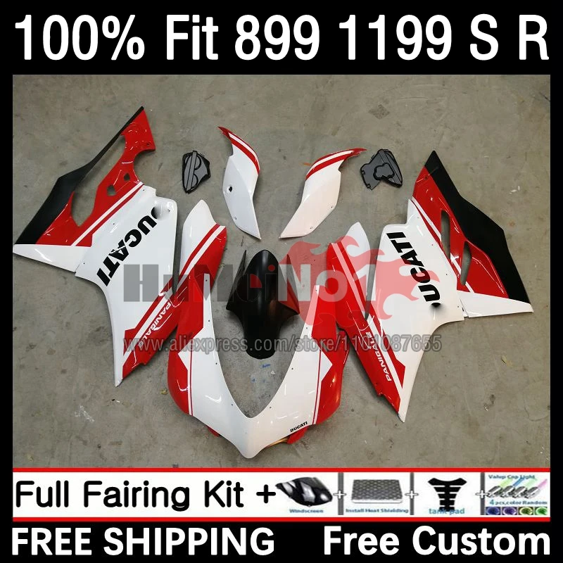 

OEM Injection For DUCATI 899 1199 S R Panigale 12 13 15 16 50No.123 899S 1199R 1199S 2012 2013 2014 2015 2016 Fairing blk white